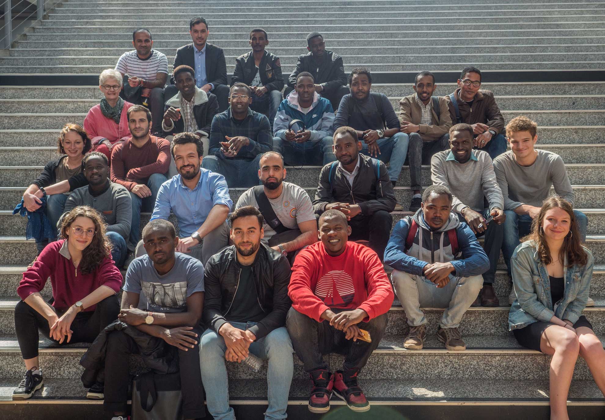 Étudiants réfugiés invités à l’École des Ponts